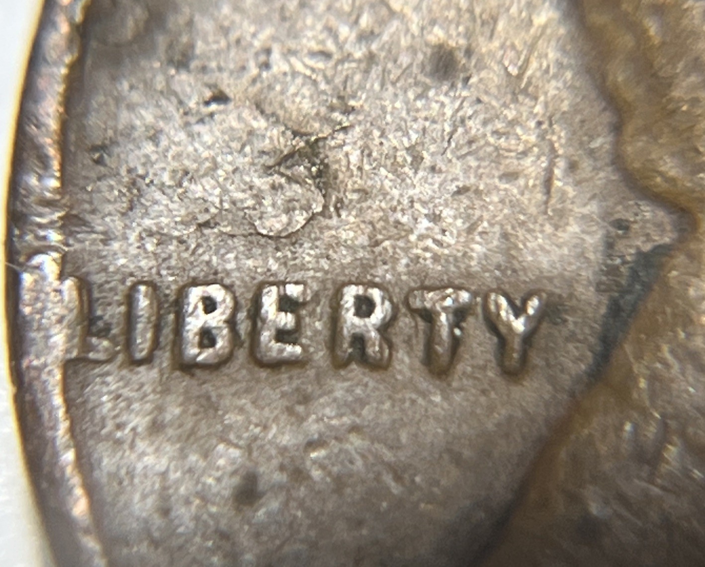 1945 S Wheat Penny Errors Major Strike Through Both Sides