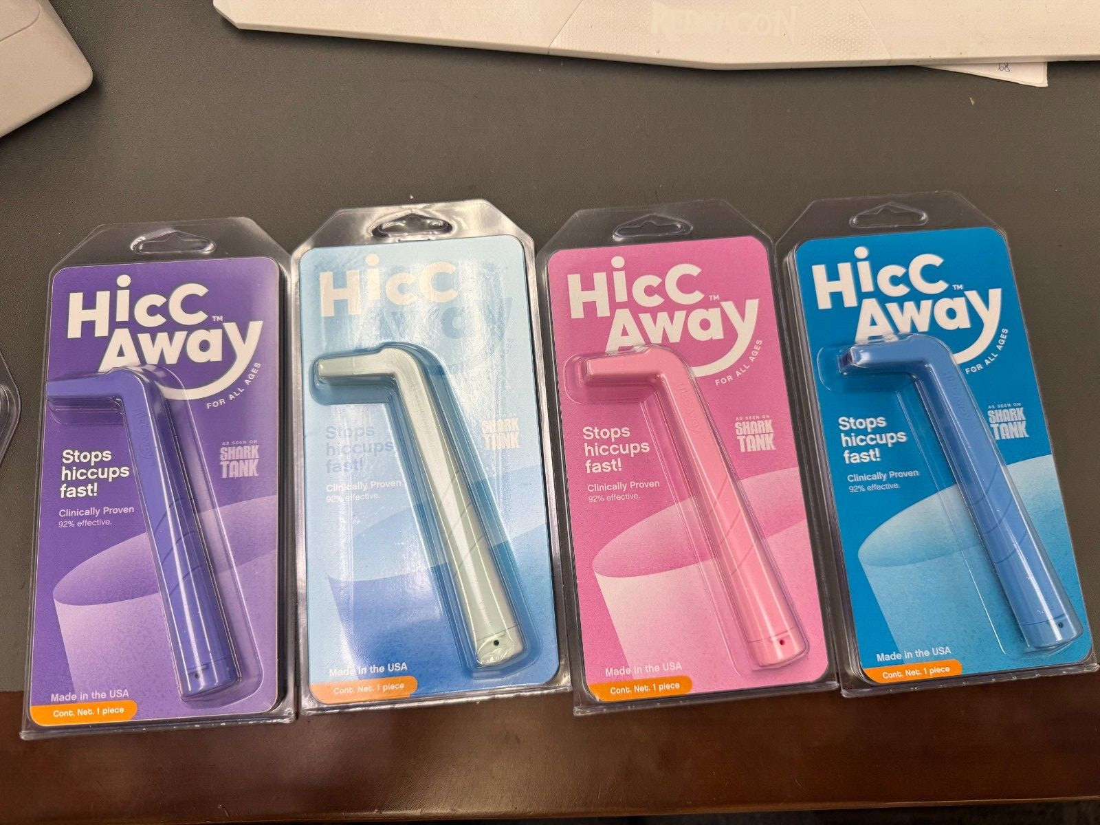 Hicc Away-As Seen On Shark Tank--Random Color - Brand New
