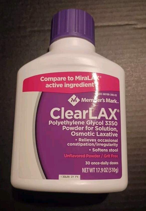 NEW Sealed Member's Mark ClearLAX . Great For Help With Weight Loss