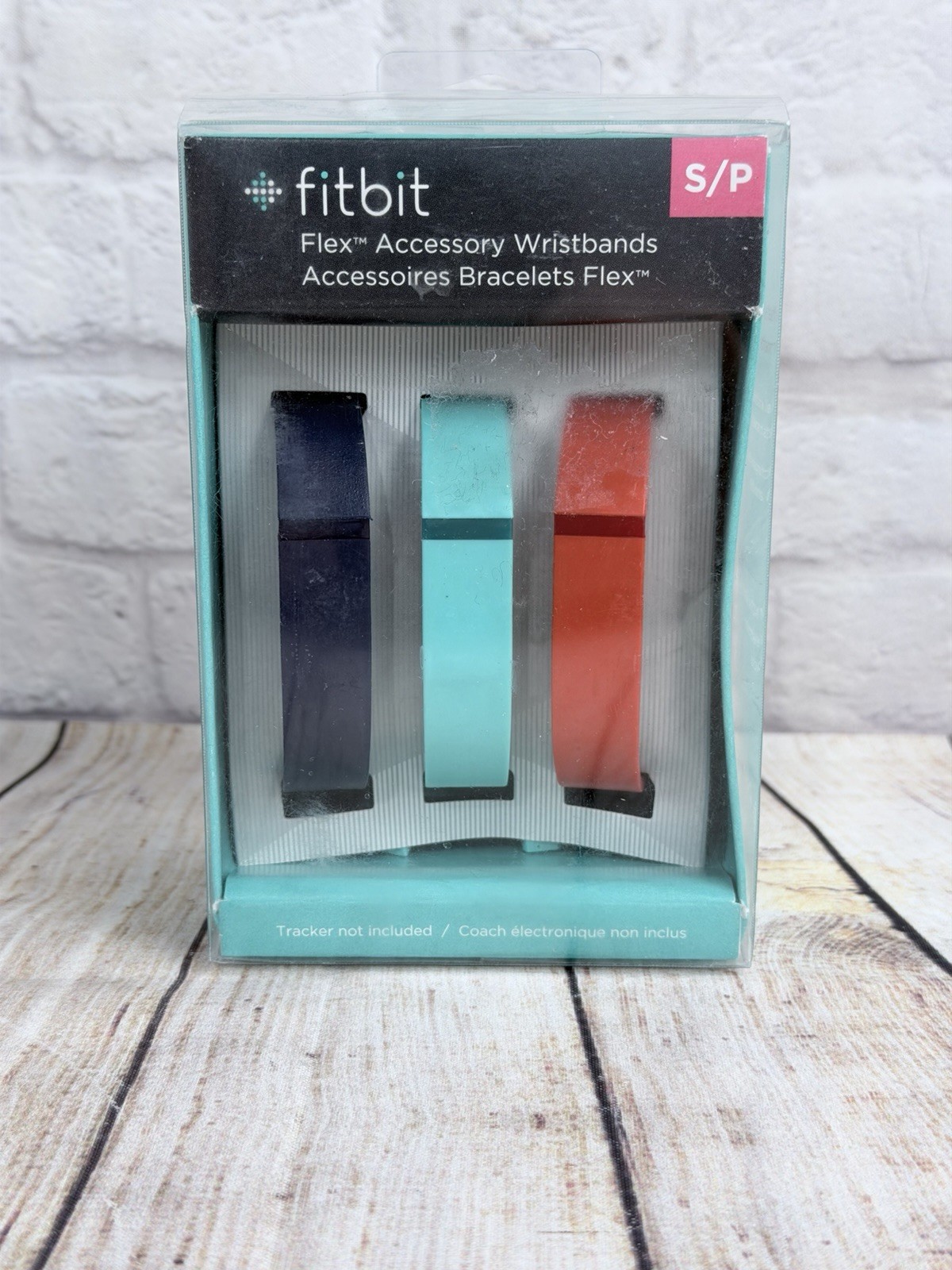 NEW Fitbit Flex Accessory Wristband Size Small/Petite 3 Pack Navy/Teal/Tangerine