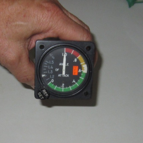 AIRCRAFT GAUGE ANGLE OF ATTACK SLZ9852 SLZ-9852 TELEDYNE
