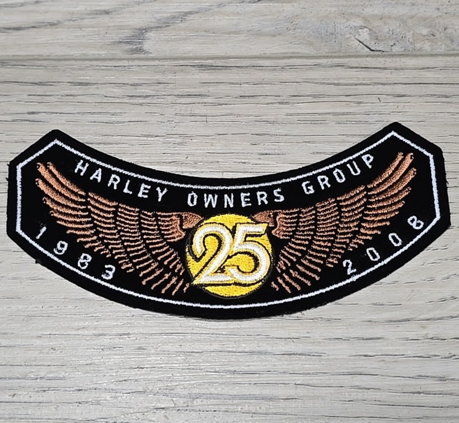 2008 HOG Harley Owners Group 25th Anniversary Eagle Rocker Patch 25 Year