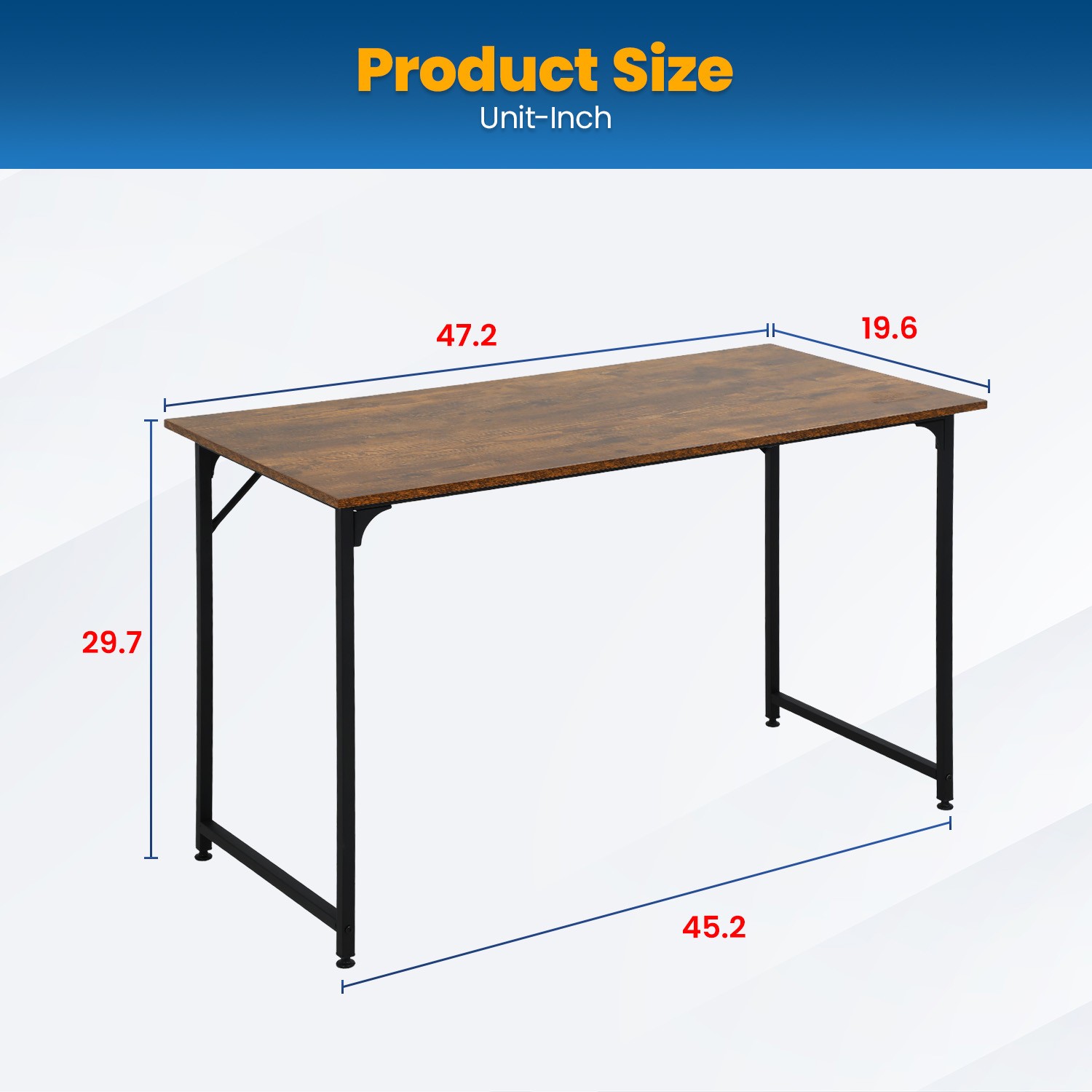 47 inch Computer Desk Gaming Desk Multi-Function Writing Table Student Art