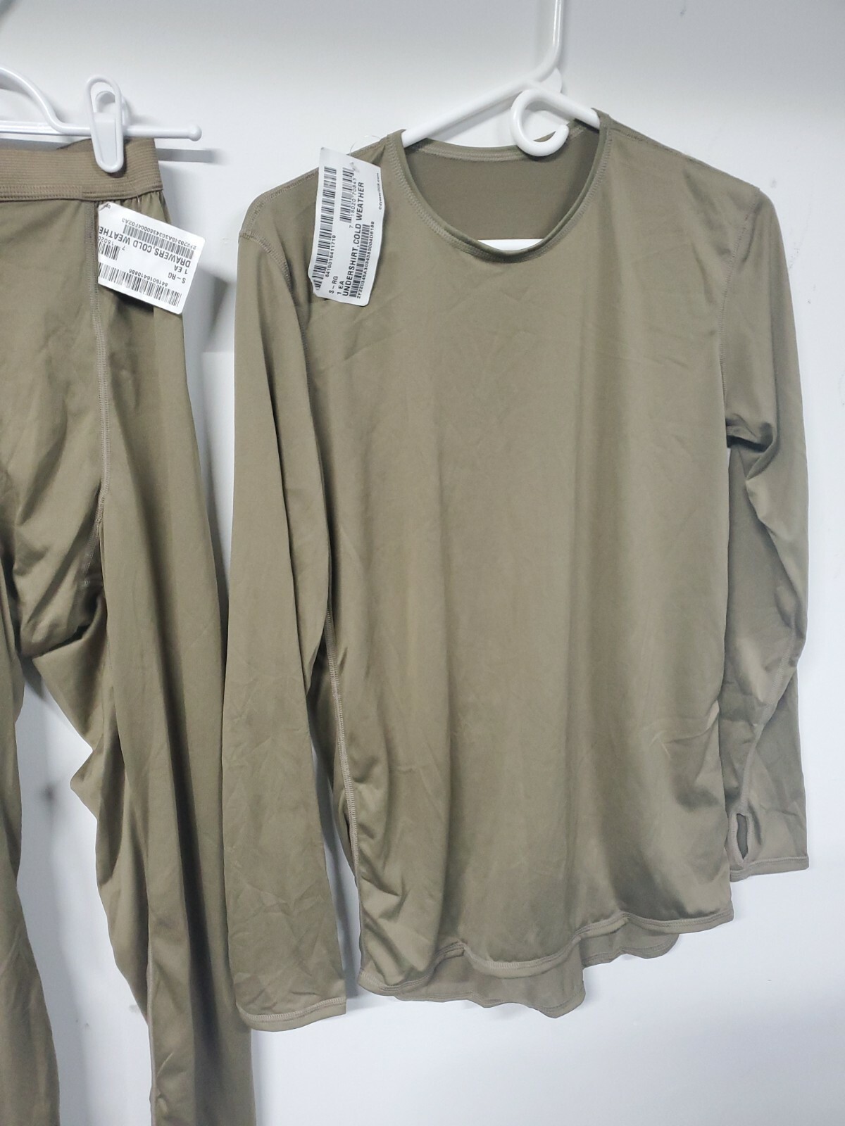 Base level 1 Silk Thermal Tan Top small Regular Bottom Set coyote new poly Unde
