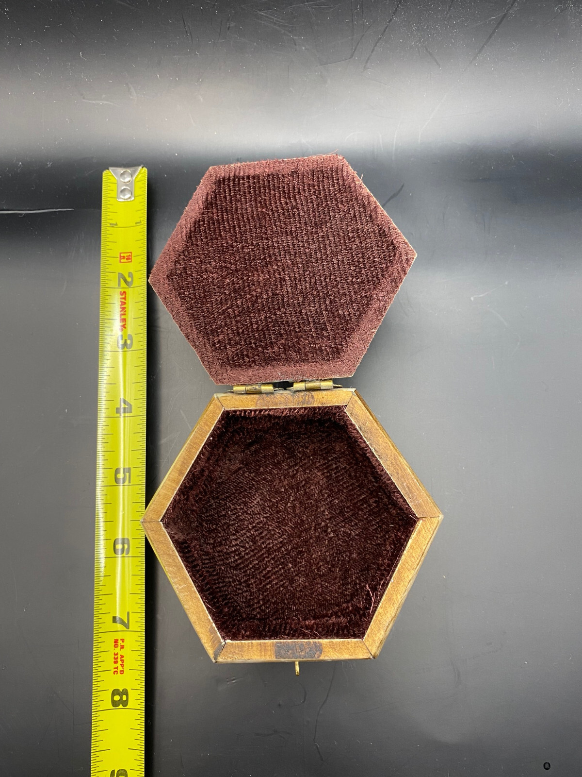 Hexagonal Bone Trinket Box