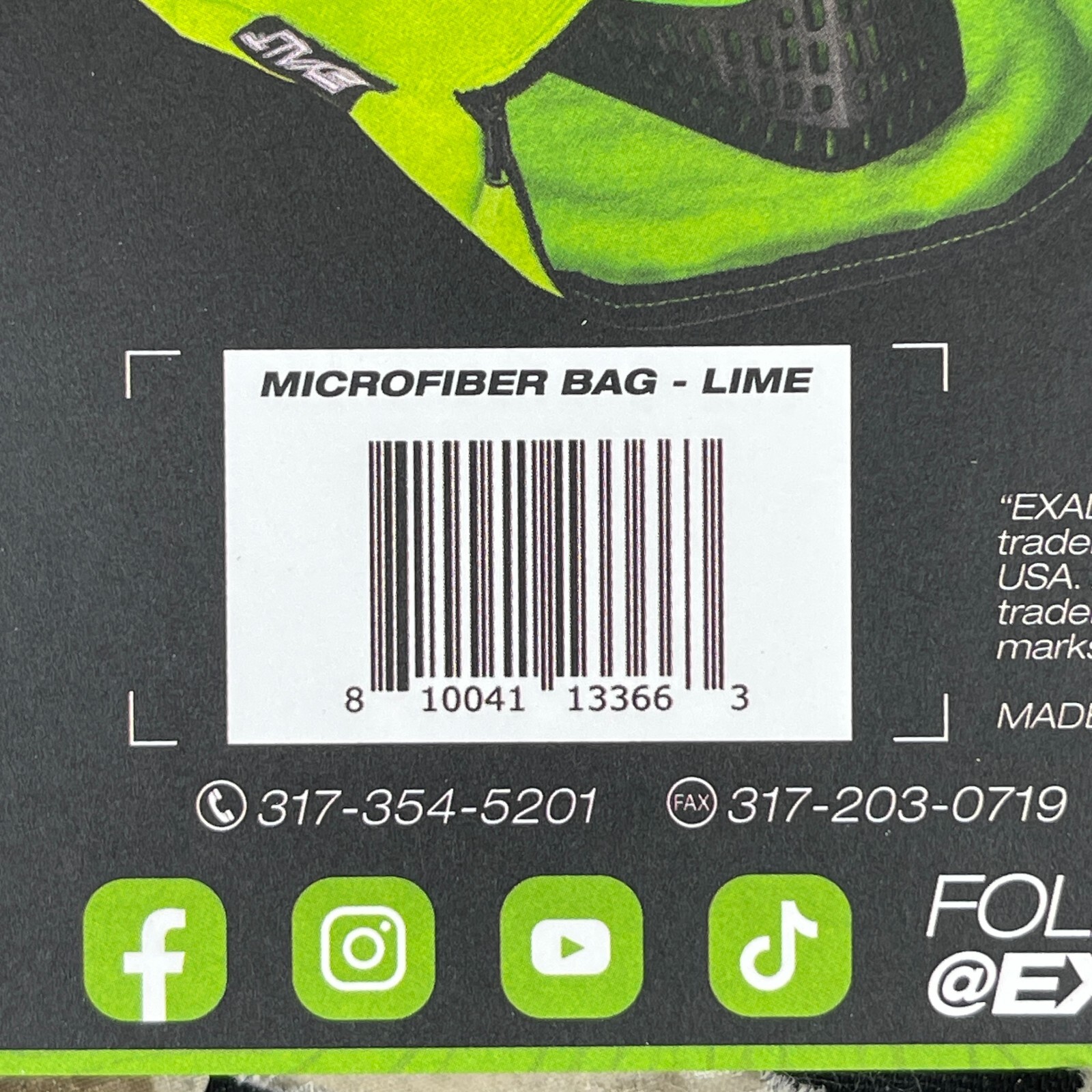 NEW Exalt Multipurpose Microfiber Bag - Lime