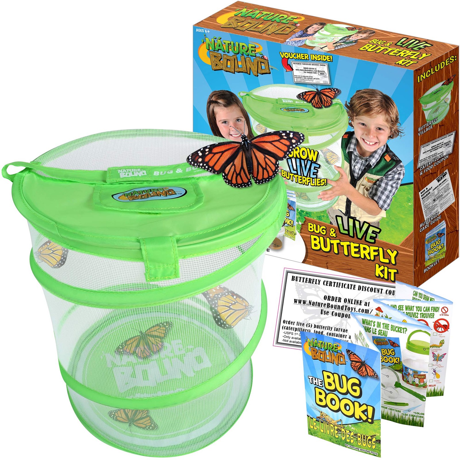 Butterfly Growing Kit Live Caterpillar to Butterfly Project for Kids