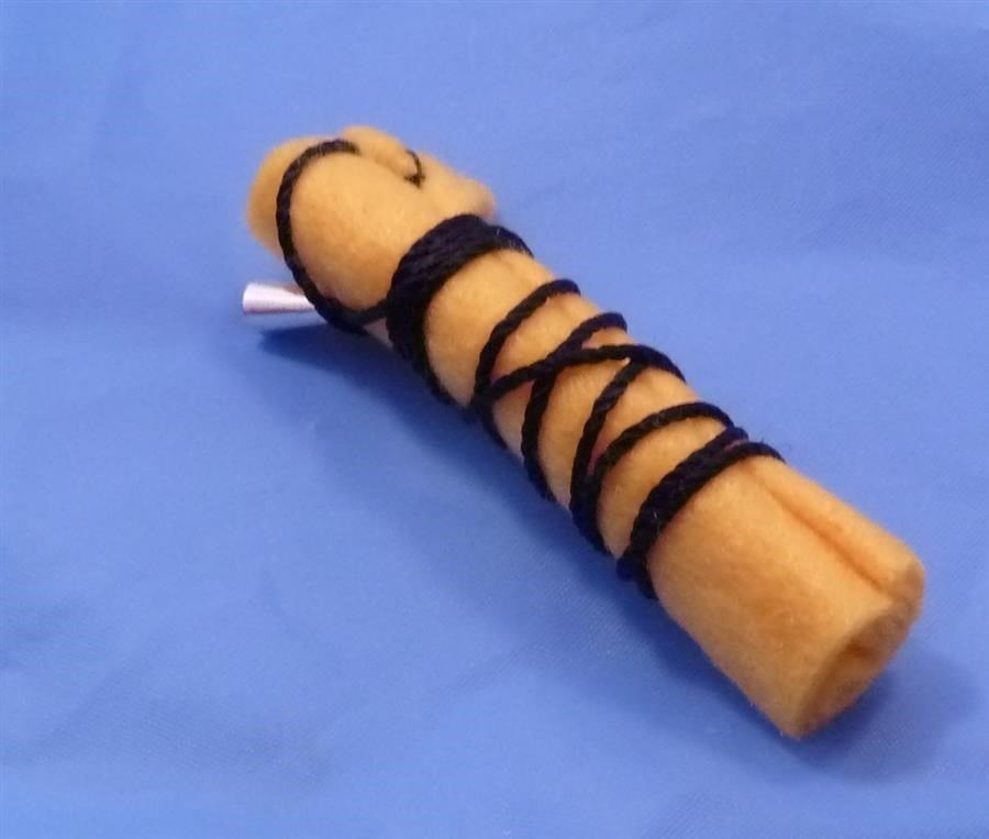 Yellow *NEW* Clarinet Cleaning Felt bore Swab cloth,cord for Soprano Bb (flat)