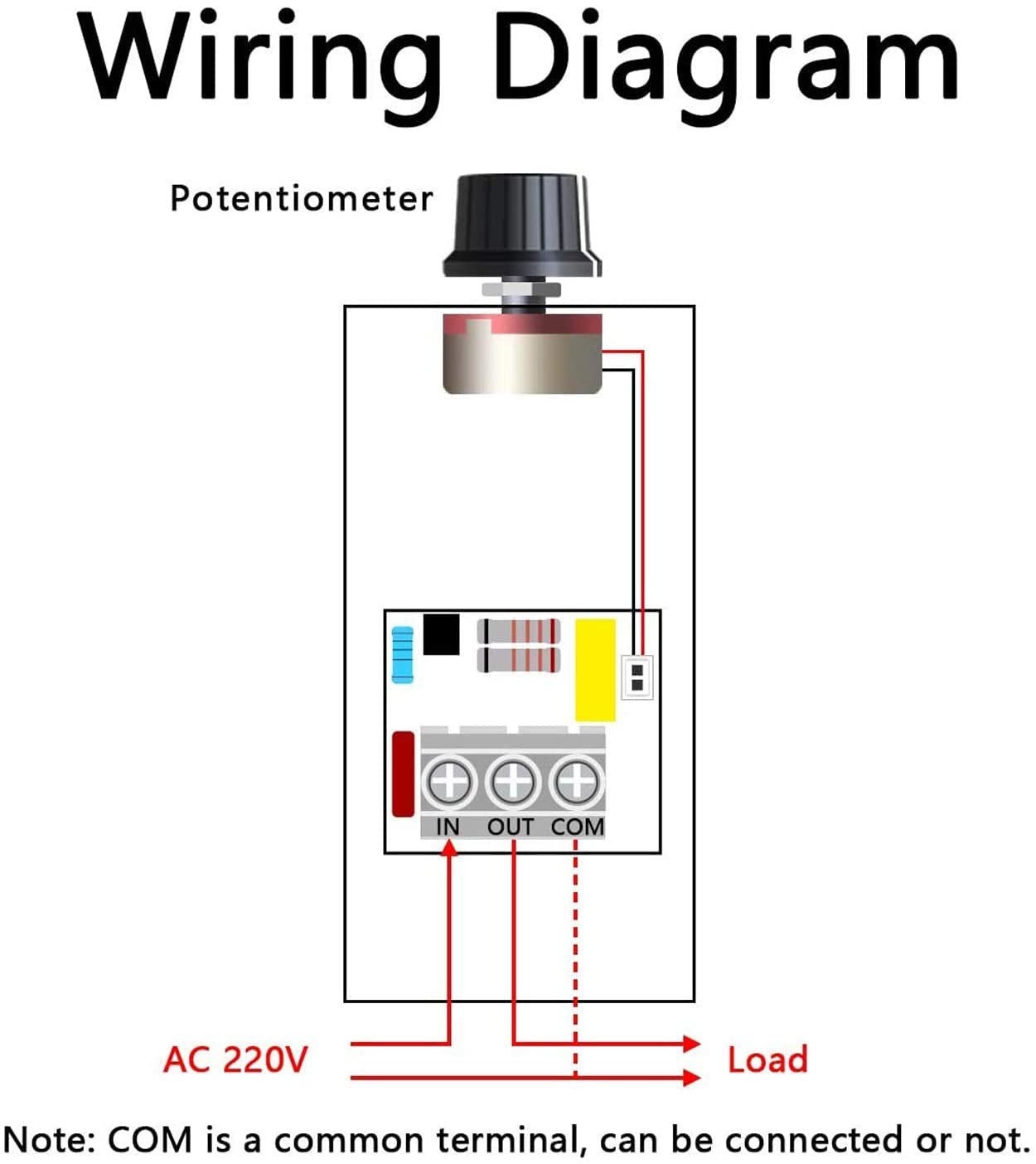 10000W High Power SCR Motor Speed Controller Voltage Regulator Dimmer
