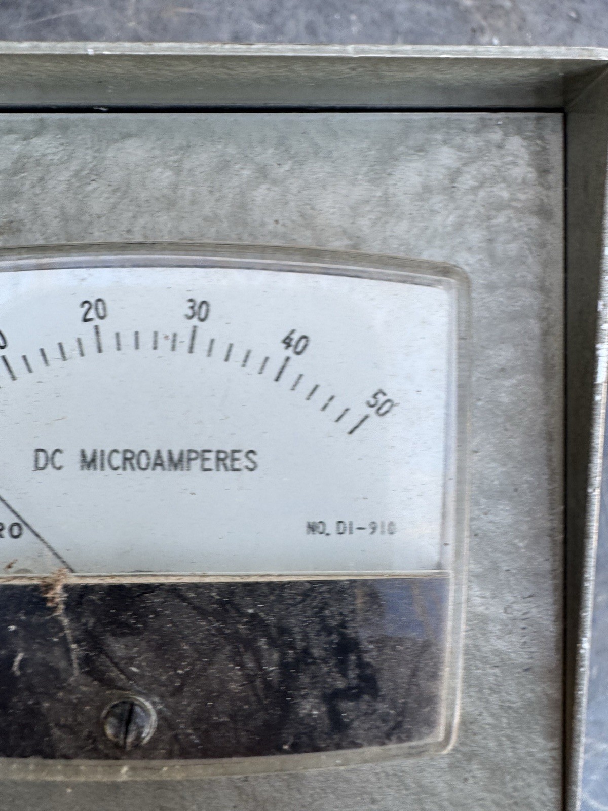 Vintage GC Callectro Precision Panel Meter No. D1-910 Untested In Metal Case