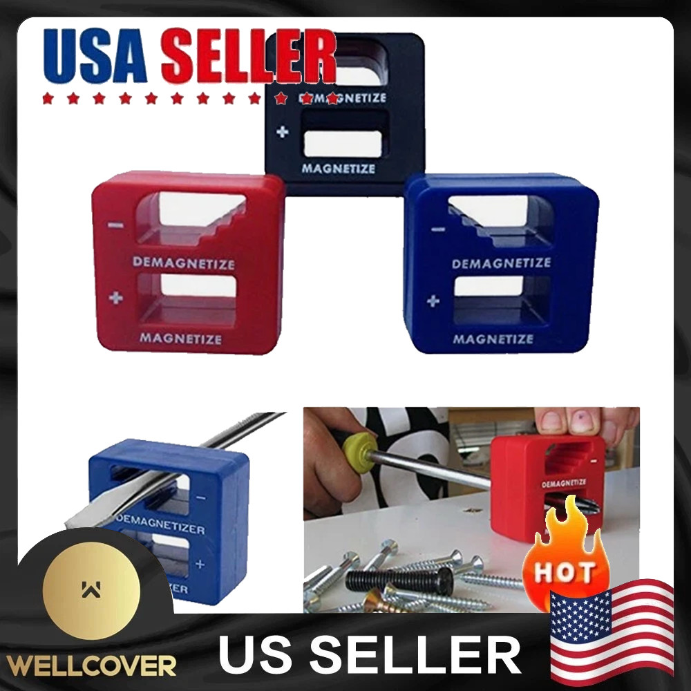3 Pc Demagnetizer Magnetizer Tool Screwdriver Magnetic Pick Up tool Tips Screw