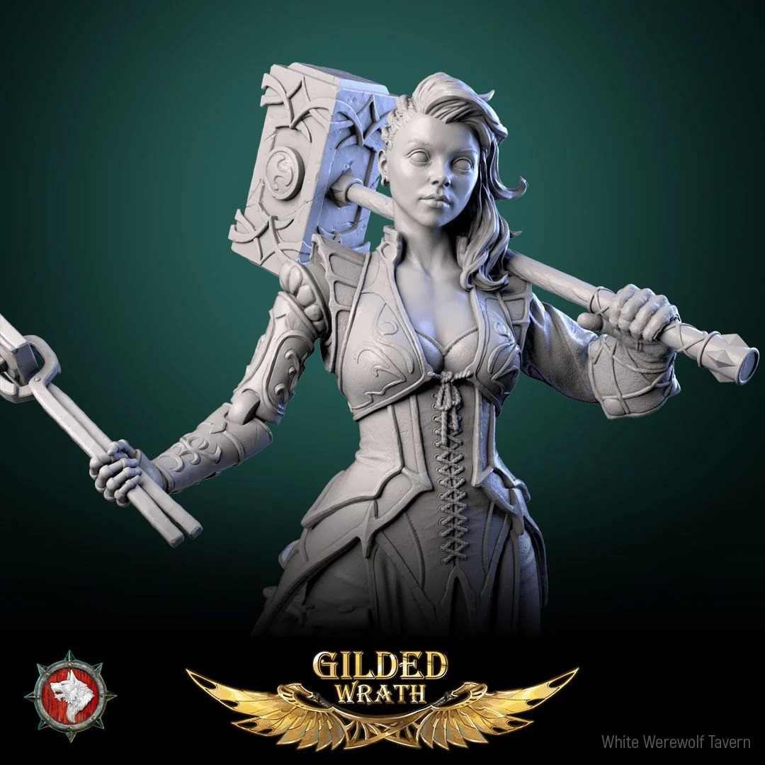 Myra Forgeheart - Resin Tabletop Miniature