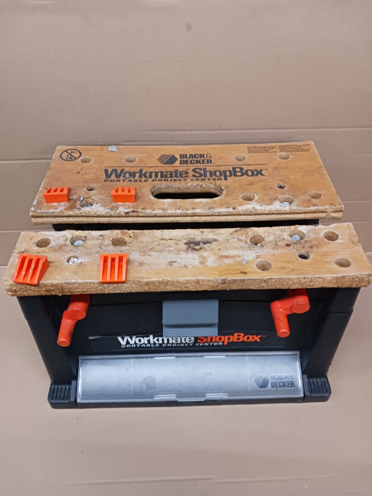 Black & Decker WORKMATE Shop Box Portable Project Center w/ 4 Peg Stops - Nice