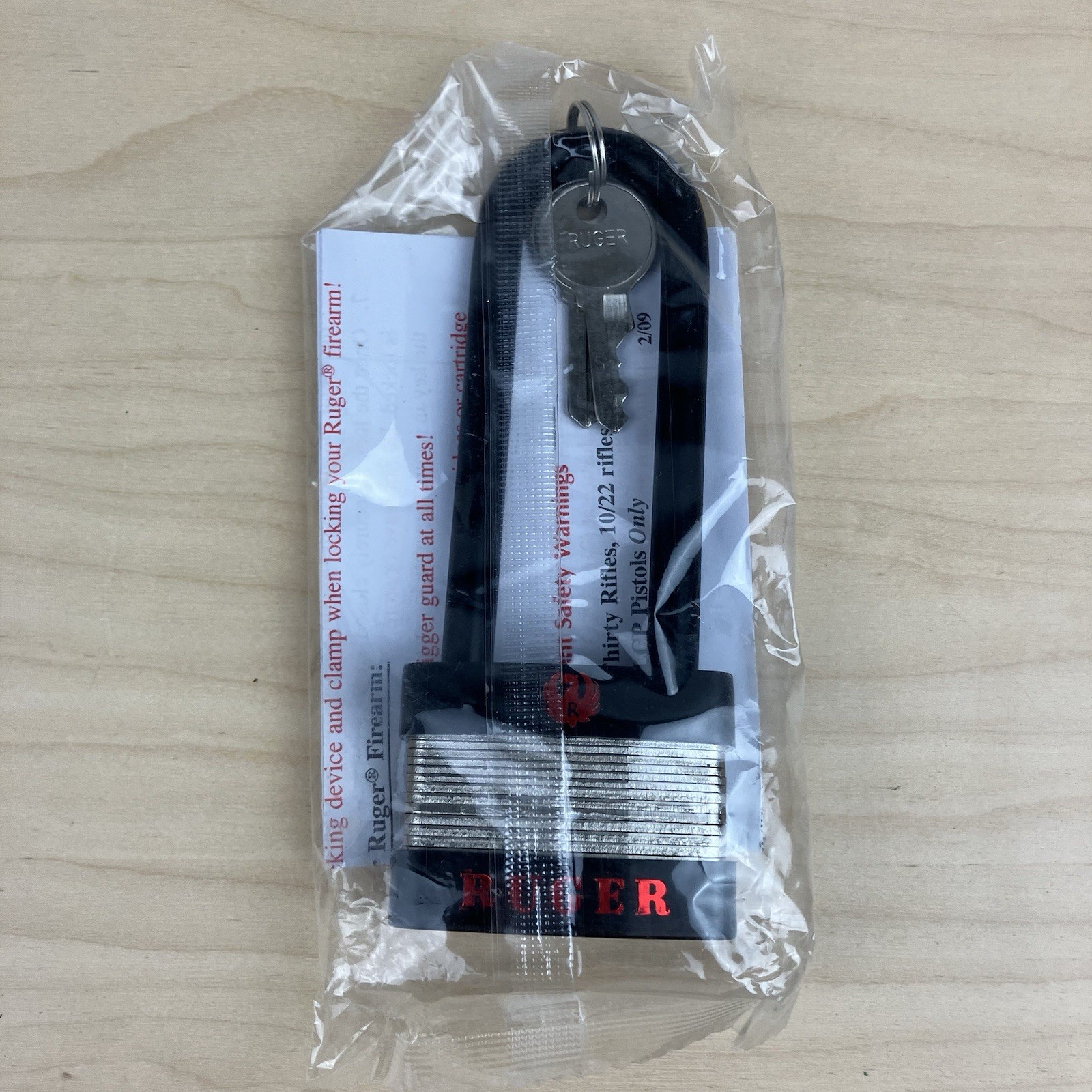 Ruger Gun Lock With 2 Keys Padlock Type Model 5035A New In Package!