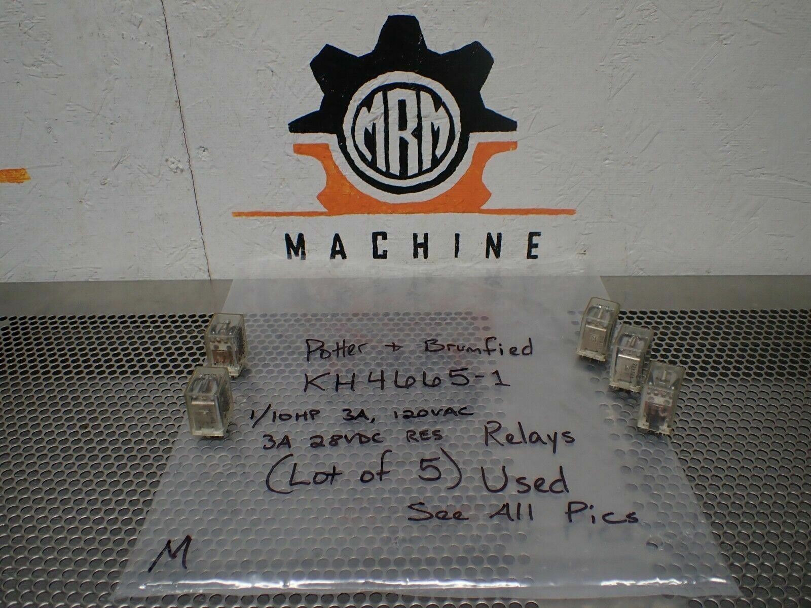 Potter & Brumfield KH4665-1 Relays Used With Warranty (Lot of 5) See All Pics