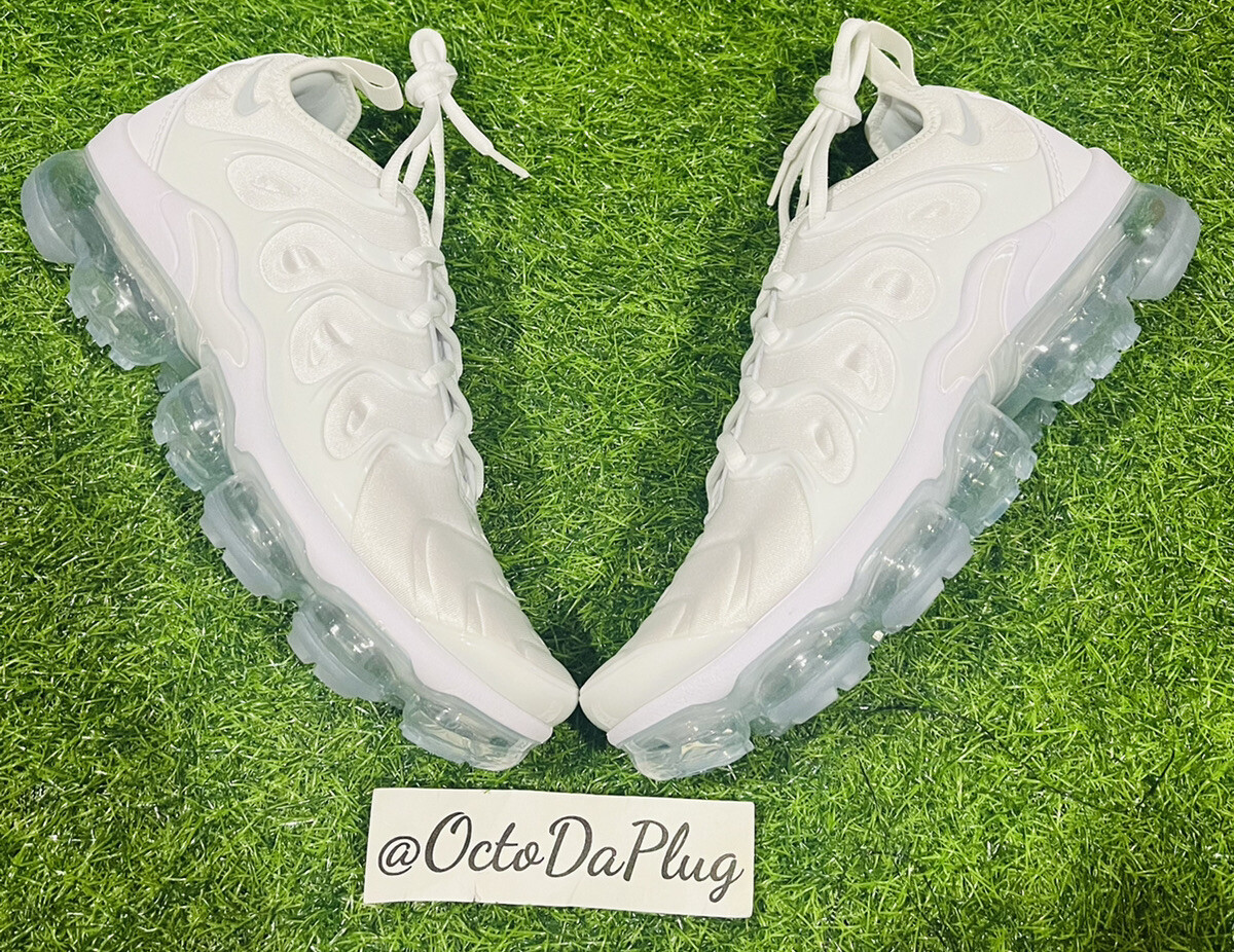 Nike Air Vapormax Plus Triple White Mens Multi Sizes 924453-100
