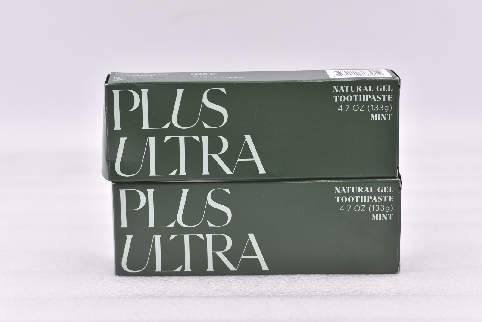 Lot of 2 Plus Ultra Natural Gel Toothpaste - Mint 4.7oz Exp: 12/26