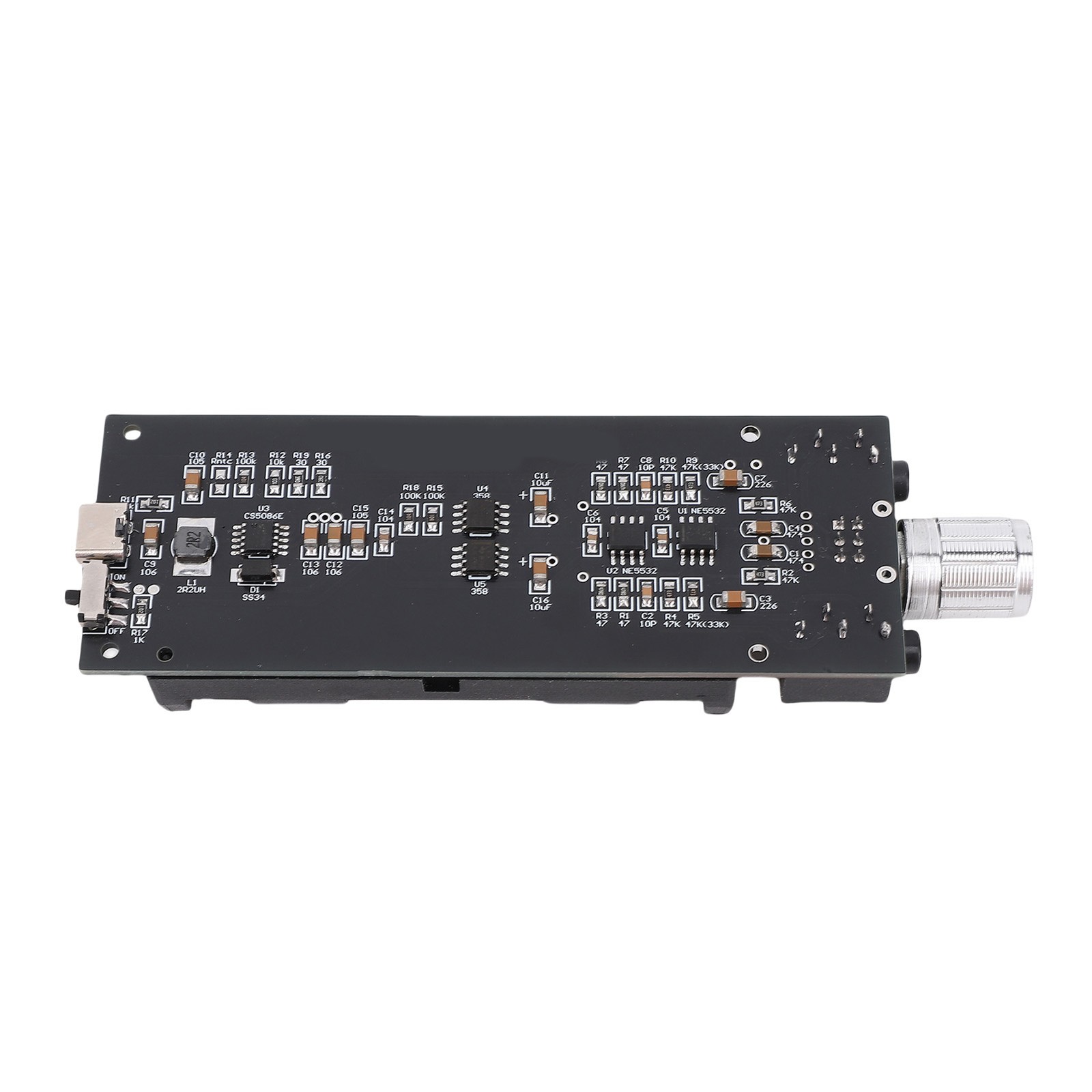 47HiFi NE5532 Headphone Amplifier Board PCB Rechargeable Earphone Amp Module 2A