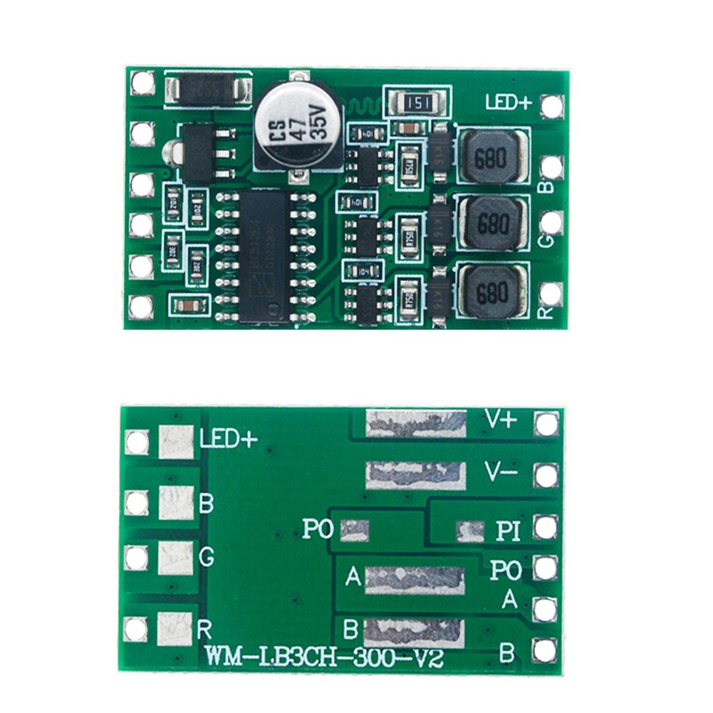 DMX512 RGB LED Driver Module Adjustable External Control 300mA Constant3922