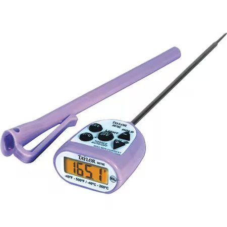Taylor 9878Epr 5" Lcd Waterproof Thermometer With -40 To 500 (F)