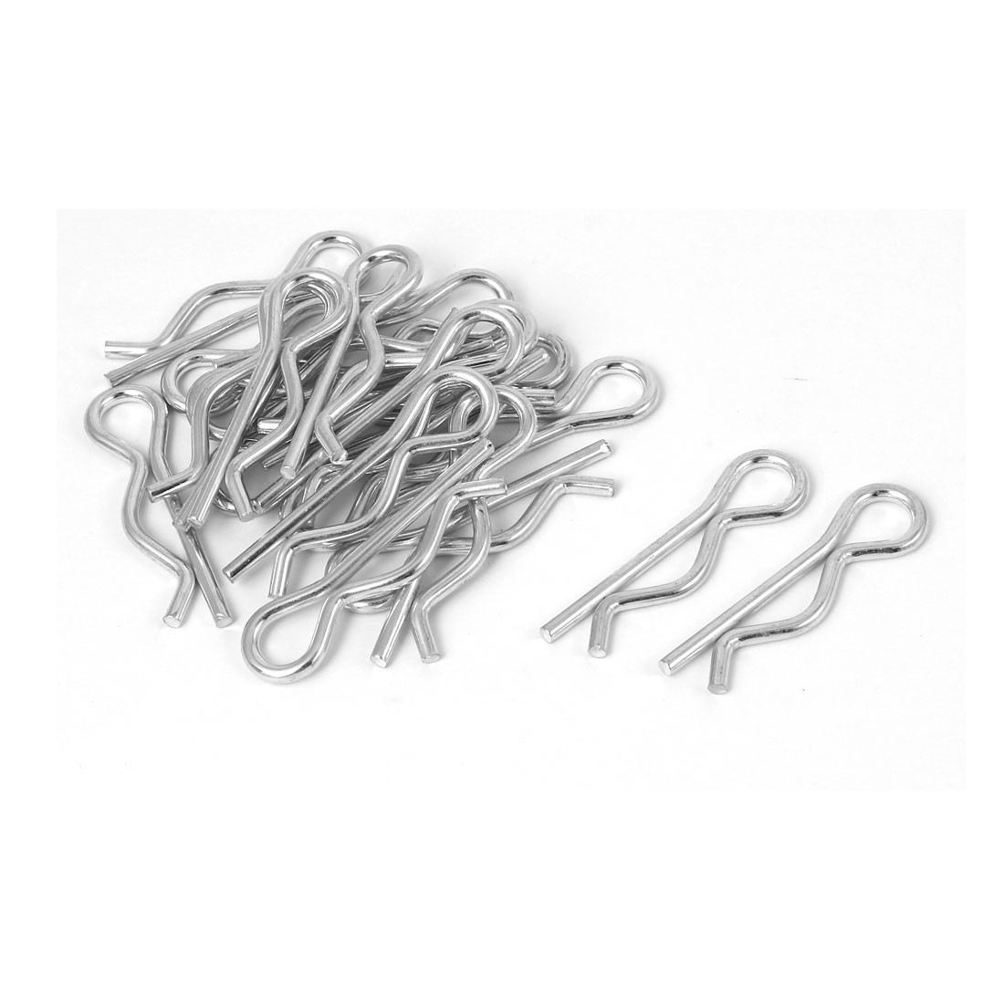 2.5mm Hair Thickness Hitch Spring Clip Tractor R Pins 20pcs