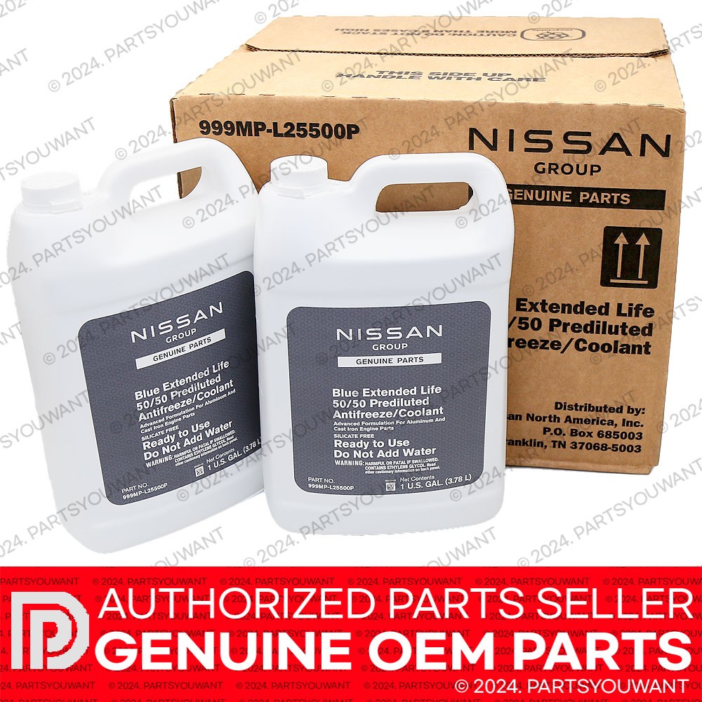 2 Gallon GENUINE Nissan OEM Blue Extended Long Life Coolant 999MP-L25500P NEW