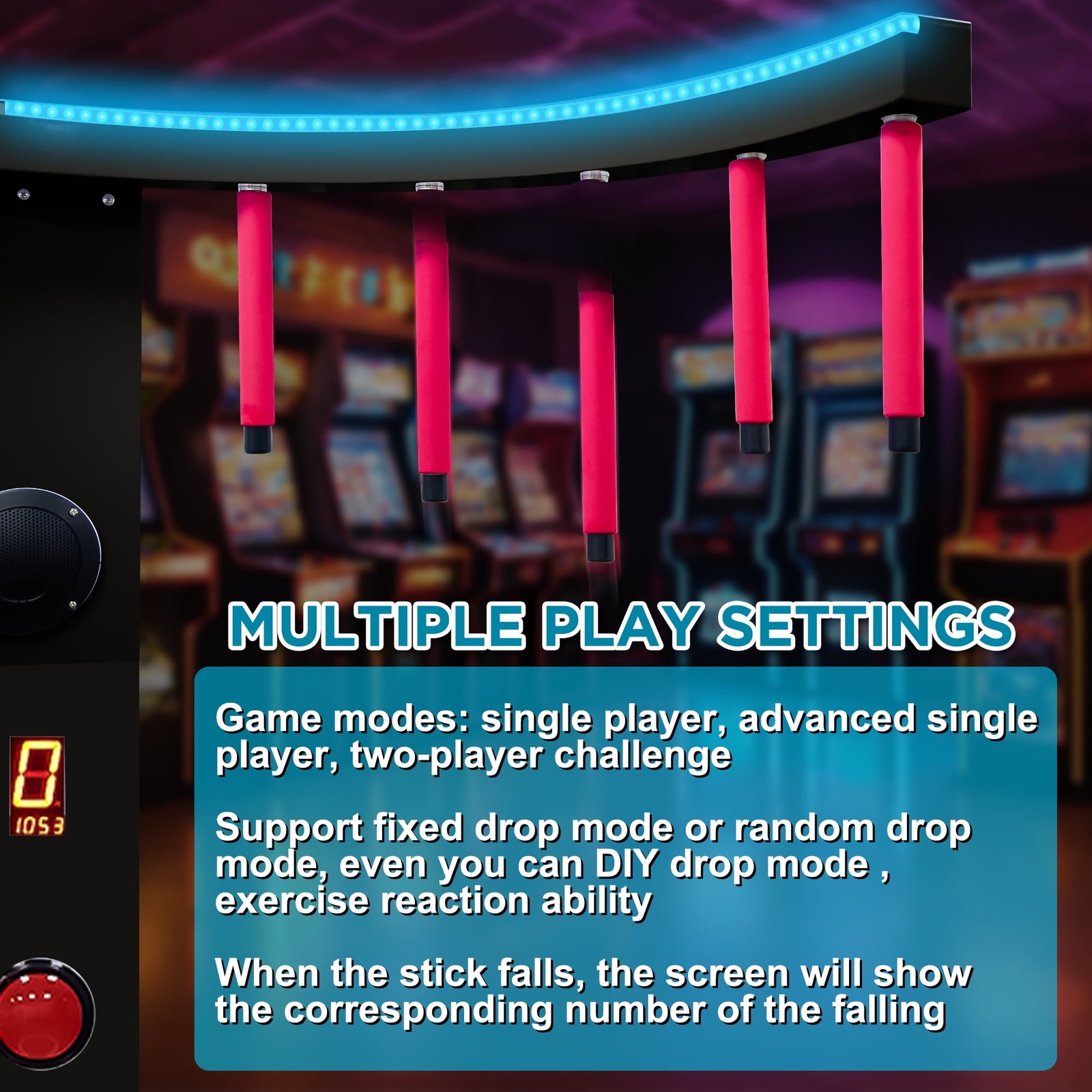 Only REMOTE CONTROL For Catch Stick Arcade Game Machine