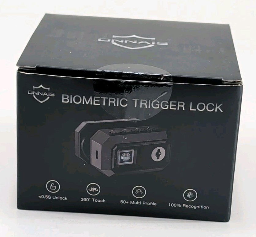 Onnais Biometric Defender GUN Trigger Lock GL-001 Fingerprint Code 2 Keys