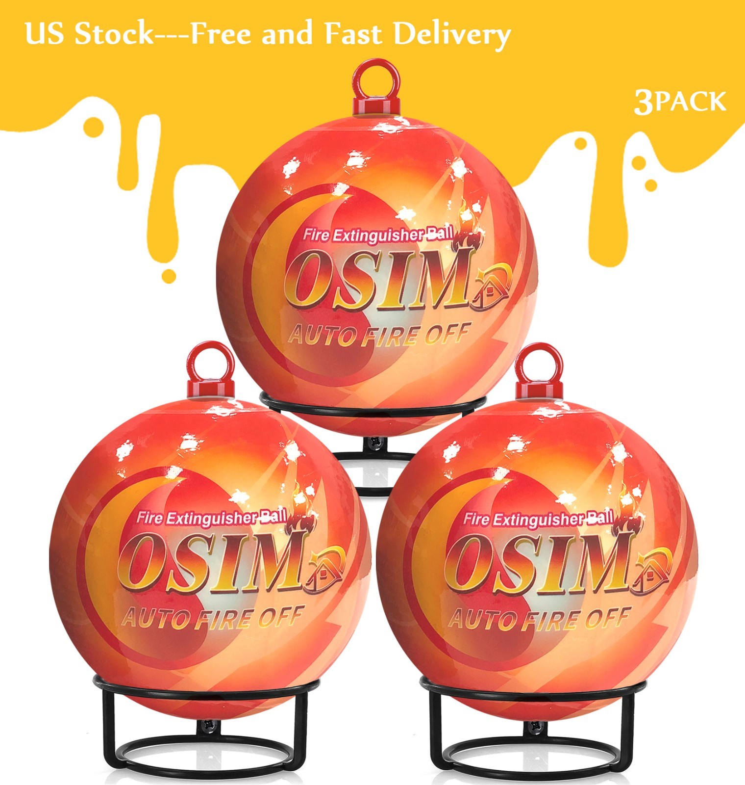 Self-Exciting Fire Extinguisher ball for Kitchen Car Electric Box Garage house
