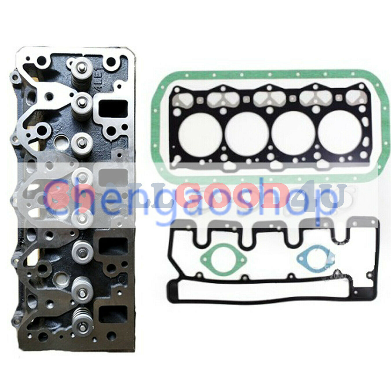 NEW Cylinder Head W Full Gasket Kit For Isuzu 4LE1 Engine Hitachi EX50U #Q201 ZX