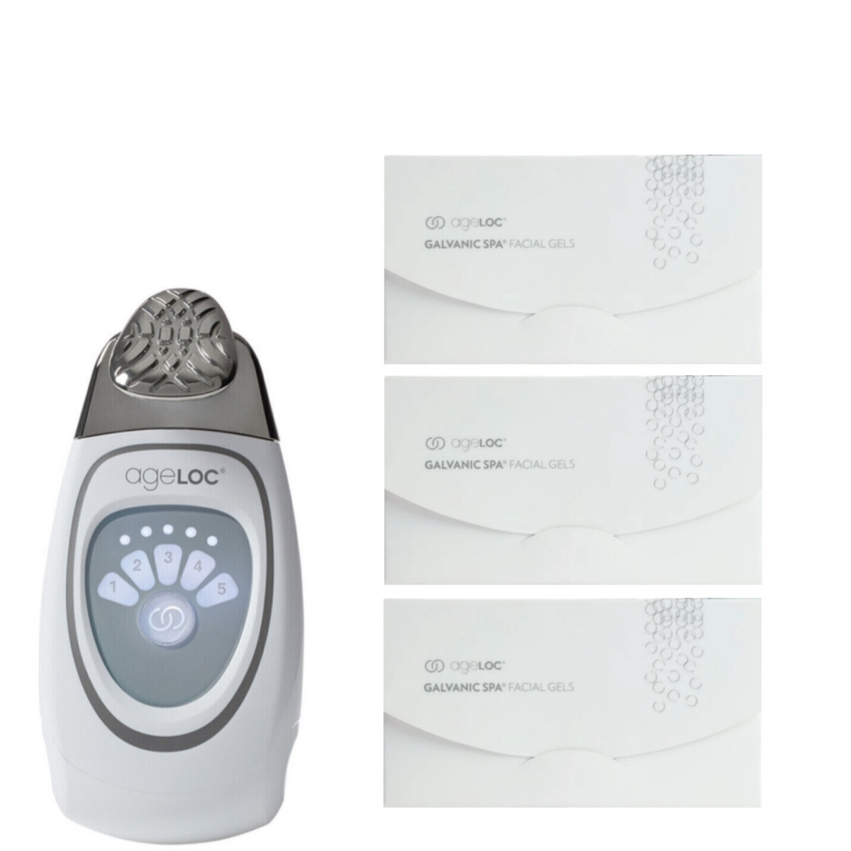 NUSKIN ageLOC Galvanic Spa + 3 facial gels