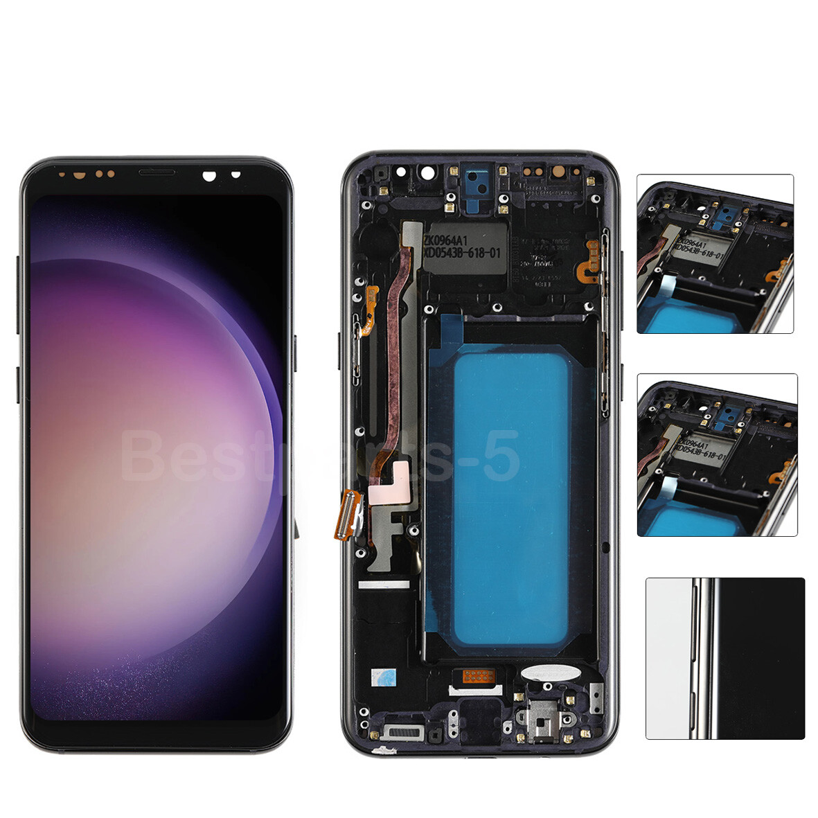 For Samsung Galaxy S8+ Plus G955 LCD Display Screen Digitizer Replacement Black