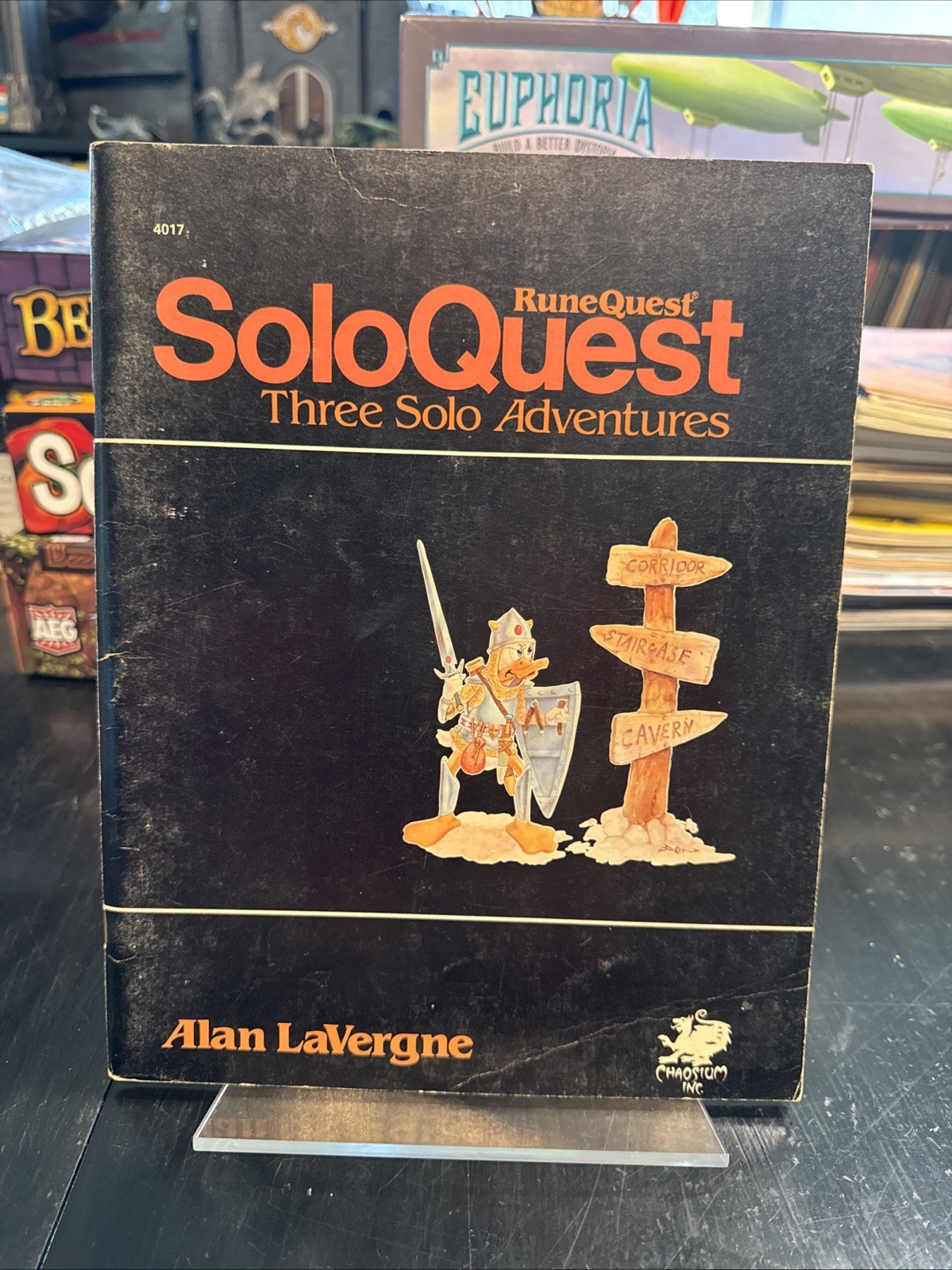 Runequest Solo Quest Three Solo Adventures LaVergne Chaosium 1982 1st Ed