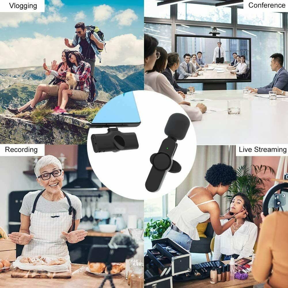 Wireless Microphone Mini Audio With Type-C Receiver For Conference Interview A