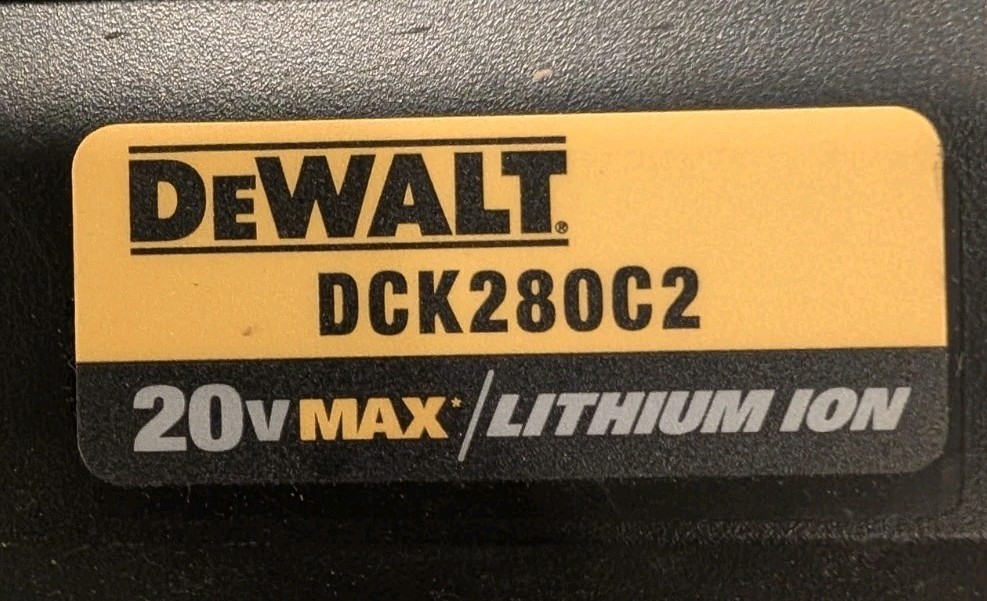 DEWALT DCK280C2 2-Tool 20-Volt Max Power Tool Combo Kit 2-Batteries Charger Case