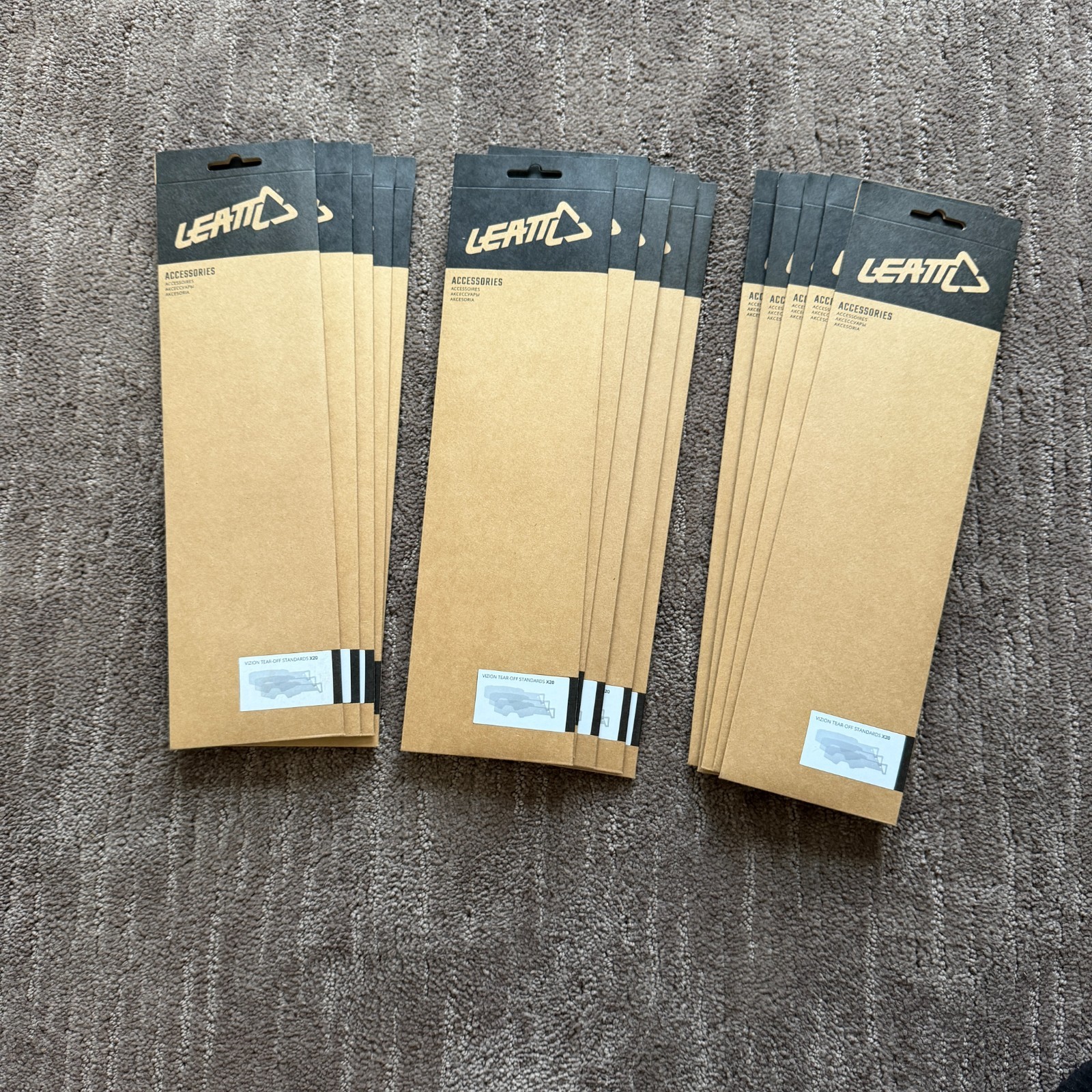 Leatt Vizion tearoffs. Whoesale lot. Fits Leatt Vizion 2.5 and 3.5 goggles.