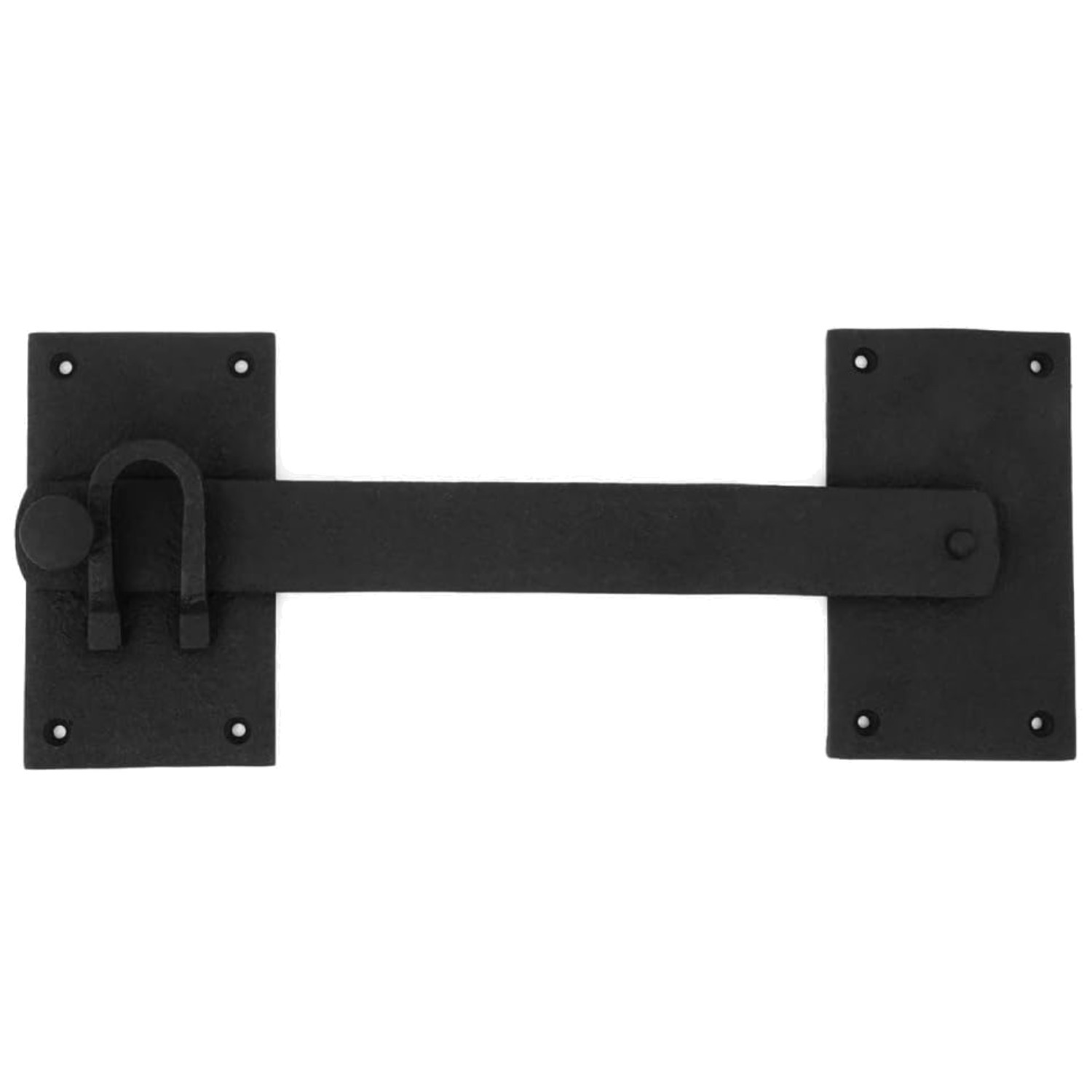 Traditional 12" Wrought Iron Gate Lock - Easy Installation