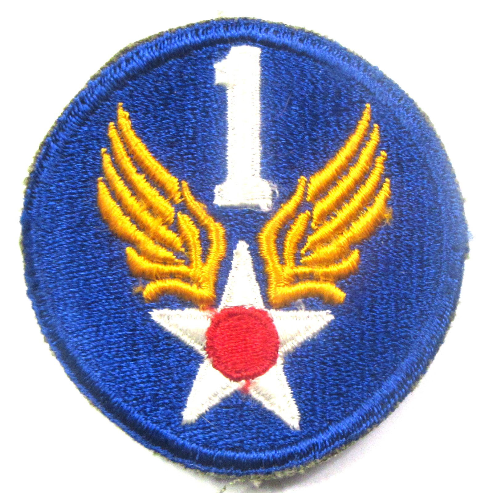 original WWII ARMY AIR FORCES 1st AIR FORCE embroidered uniform Patch  mb
