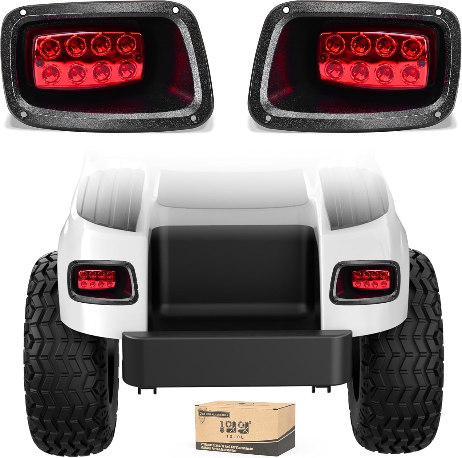 10L0L Golf Cart Taillights for EZGO TXT 1996-2013, Golf Cart Replacement Tail Li