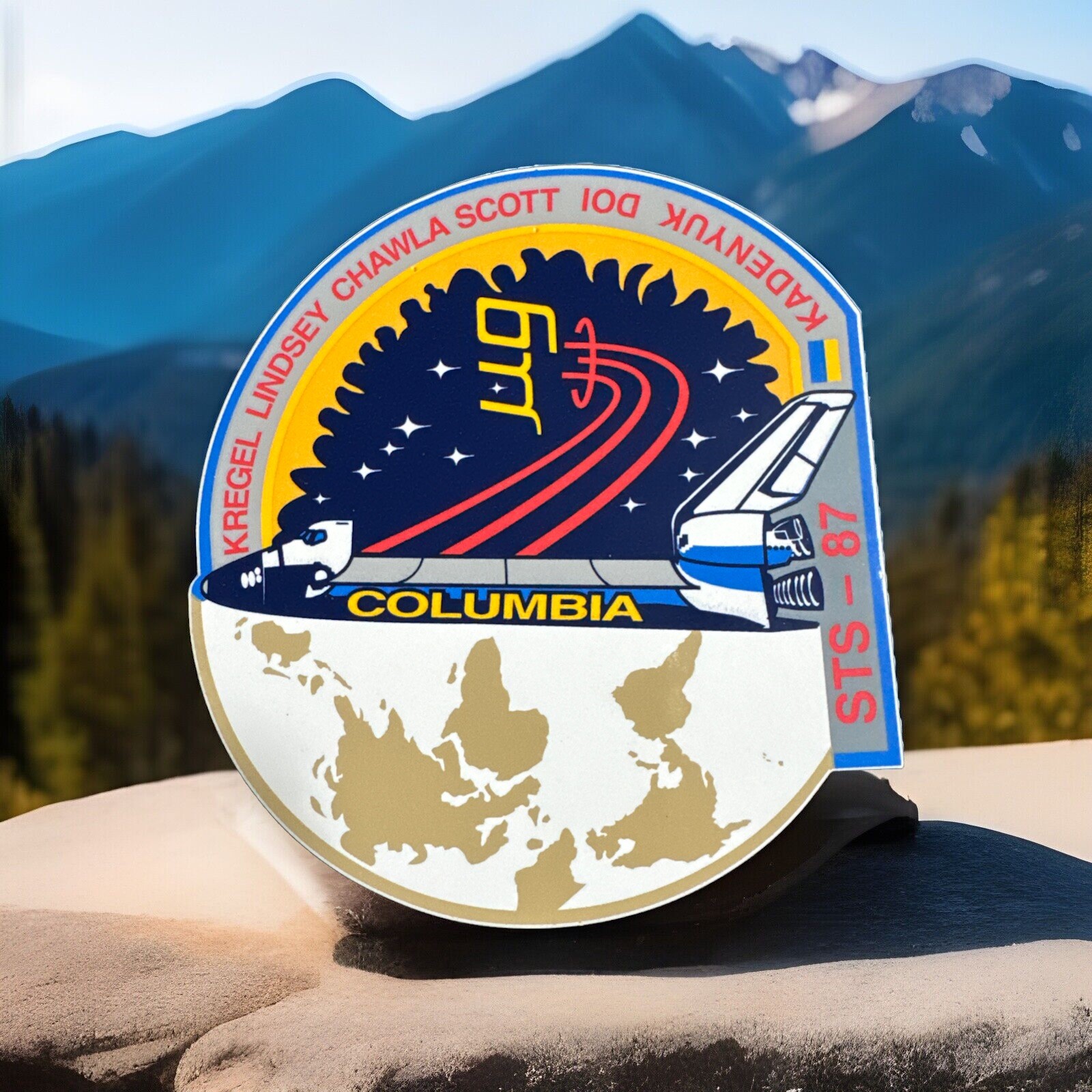 STS-87 Shuttle Mission 4” Sticker New Old Stock