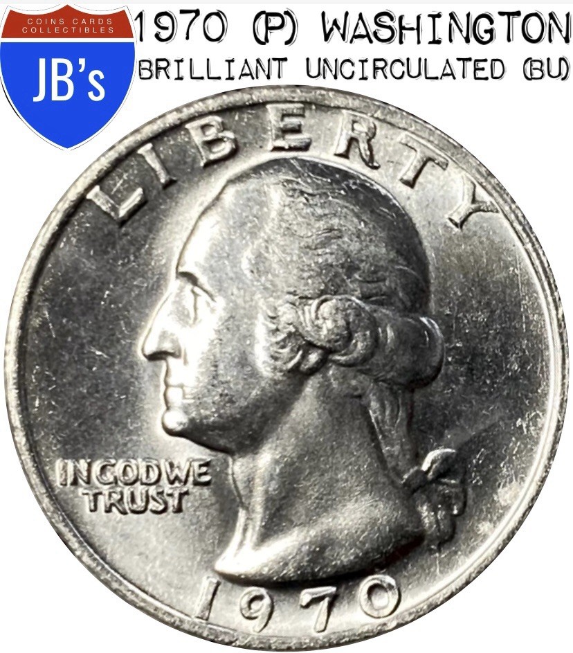1970 (P) Washington Quarter 25c - BRILLIANT UNCIRCULATED (BU)