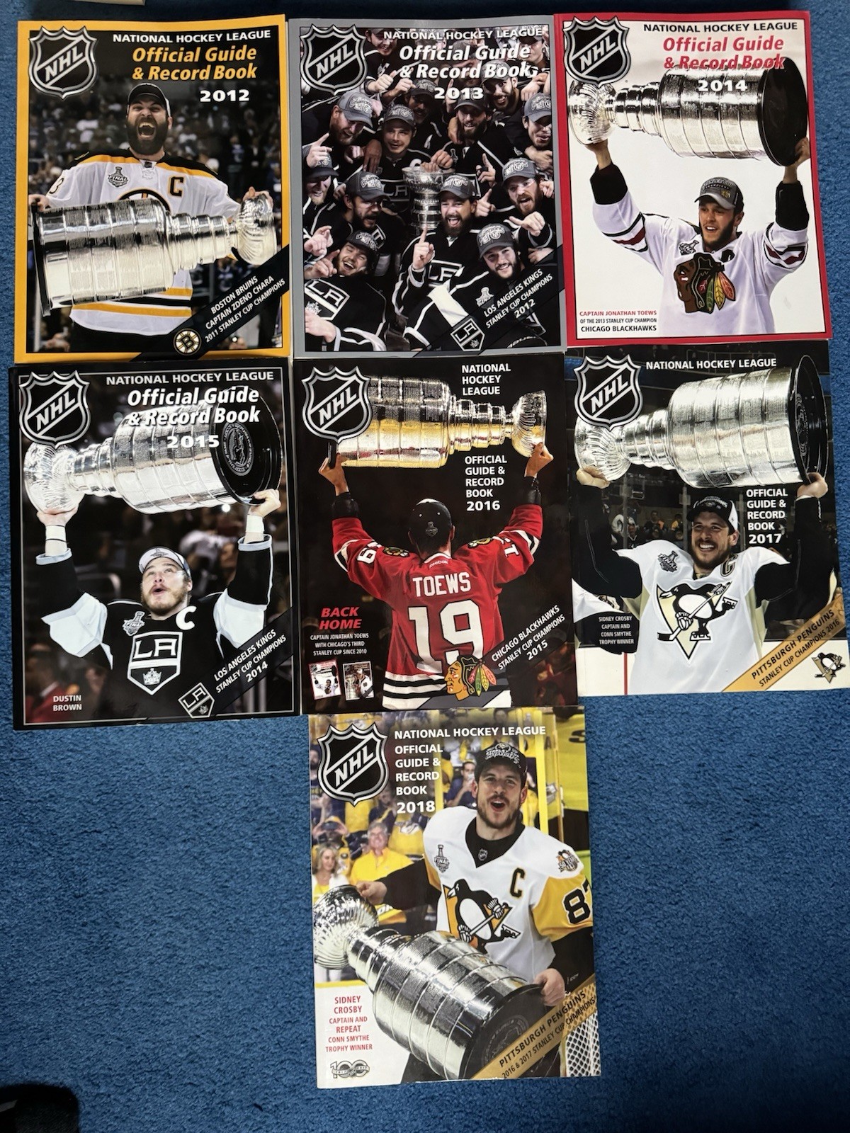 2012-2018 NHL Official Rule And Guidebooks