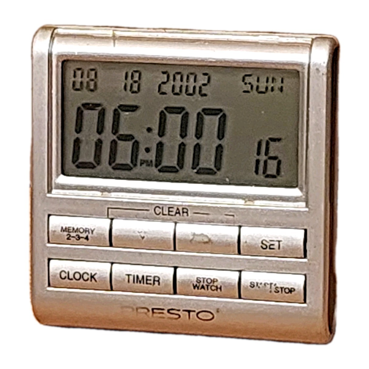 PRESTO 4 in One Electronic Timer/Stopwatch/Calendar/Clock - Magnet -Kitchen Cook