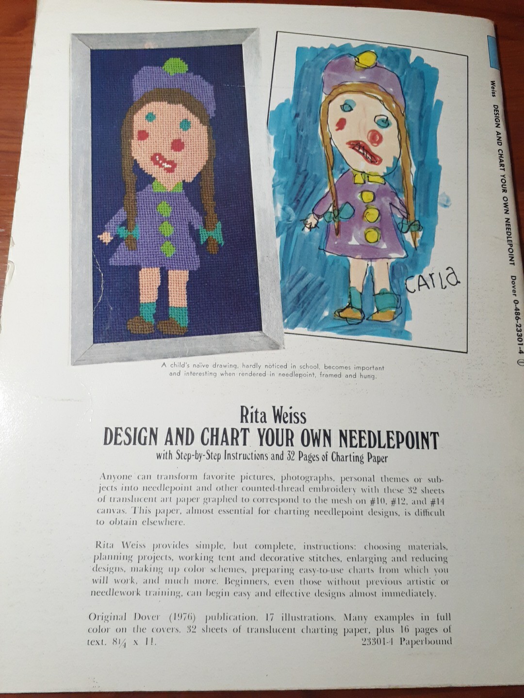 Design and Chart Your Own Needlepoint Rita Weiss with Step by Step Instructions