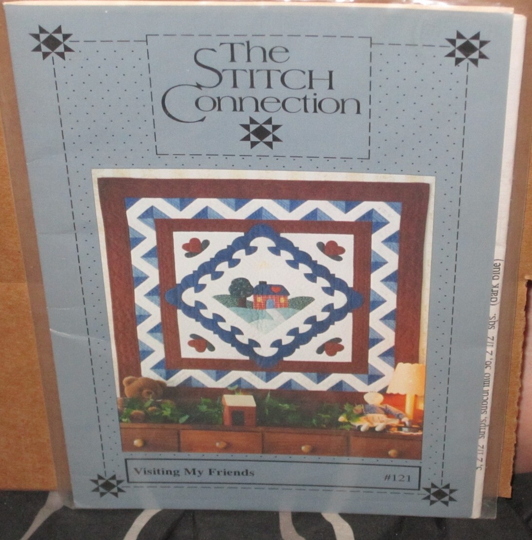 STITCH CONNECTION QUILT PATTERN ~ VISITING MY FRIENDS ~ WALL HANGING ~ 34" x 34"
