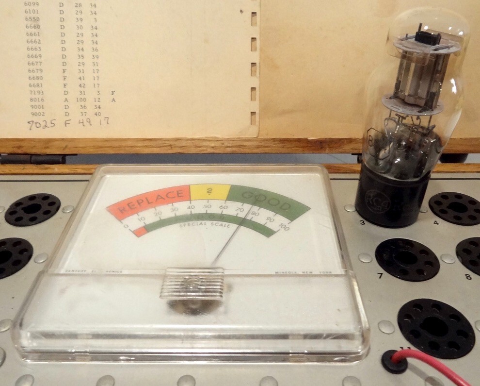 Vintage RCA 884 Vacuum Tube, FC1 Tested, Strong