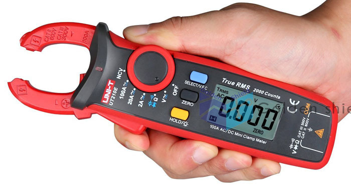 . UT210E Digital Multimeter Handheld Mini Clamp Meter True RMS 2000 Counts
