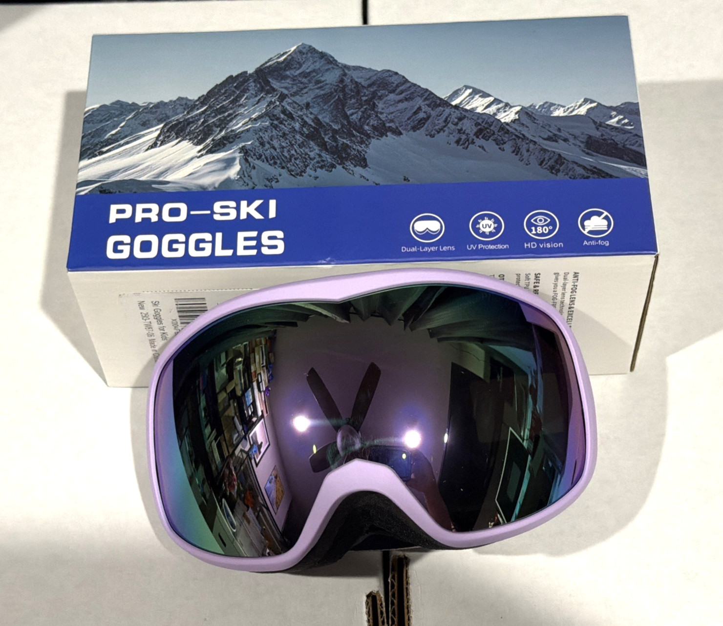 Ski Goggle for Boys /Girls, Anti-Fog Snow Snowboard Goggles for Kids Itowe