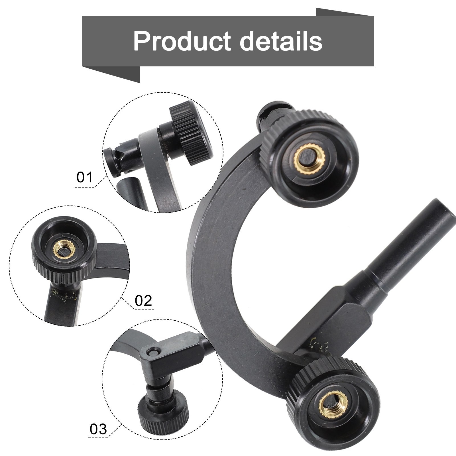 Combination Test Indicator Holder Half-Round 8mm-Dial Indicator Support Stand~