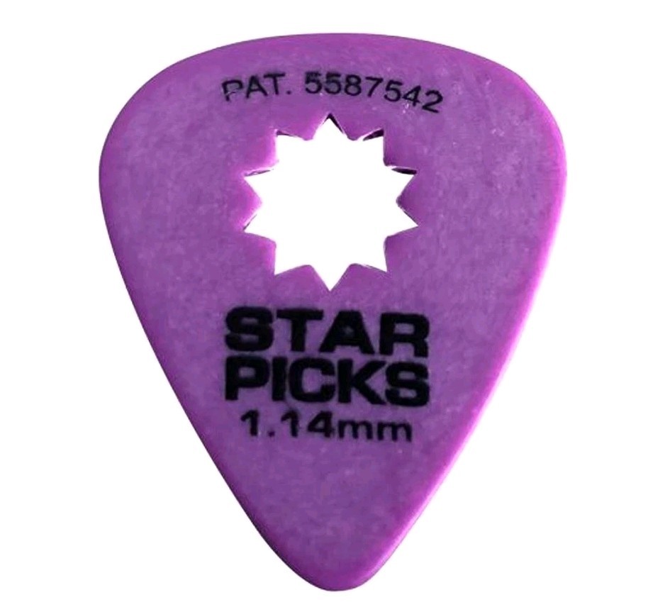 Everly Star-Grip Guitar Picks 6 Pack- Variety Pack